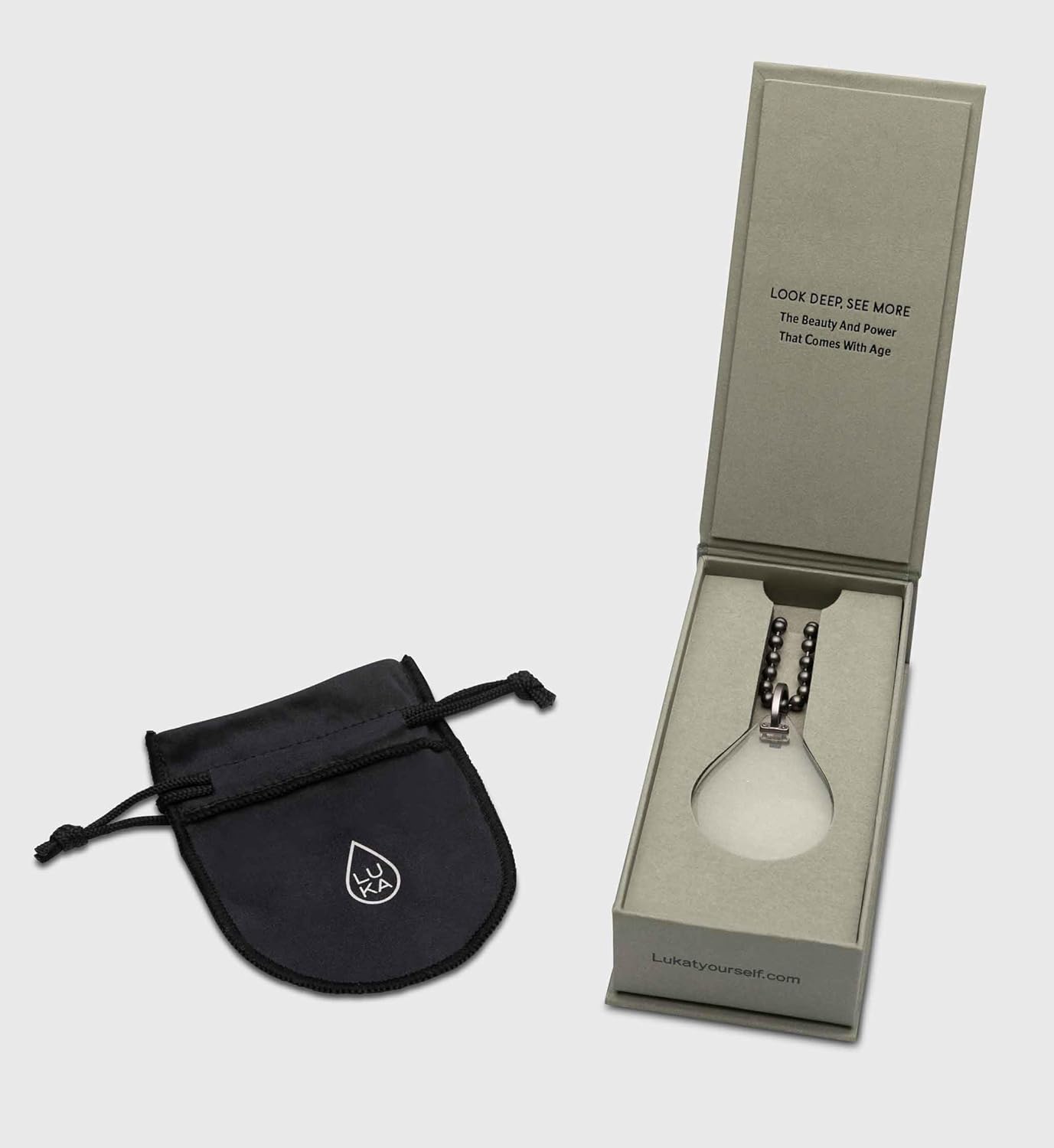 LUKA : Greased Lightnin'. Monocle Necklace with Magnifying Optic Lens. - Image 2