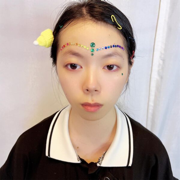 rainbow face gems festival halloween face jewels crystals bindi body jewels temporary tattoo face jewel stickers for festival pride makeup - Image 2
