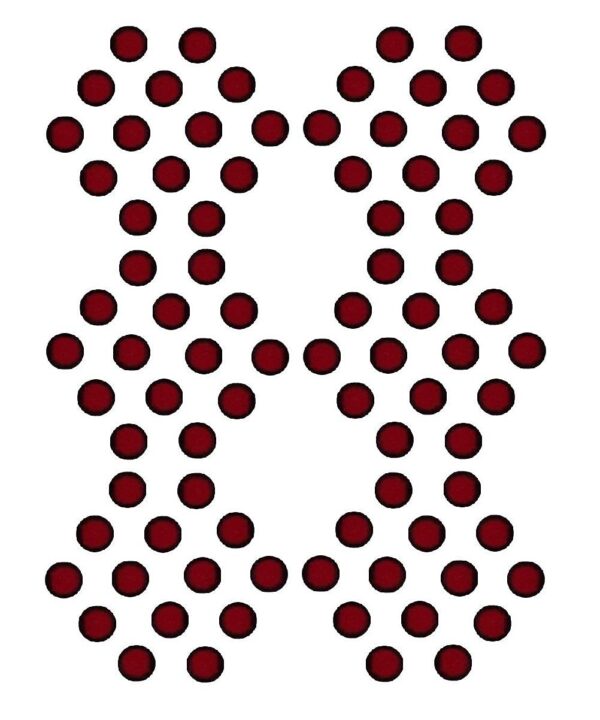 Round Bindis for Women, Pack of 1 (Maroon)