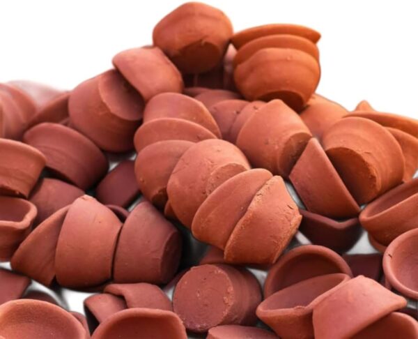 Traditional Handmade Plain Earthen Clay (Mitti) Diya for Diwali, Navratri, Diwali Decor, Home Decoration, Eco-Friendly (36)