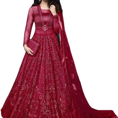 Alamara Fashion Ready to Wear Indian Pakistani Party Wear Wedding Wear Bridal Style Anarkali Gown Suit for Women