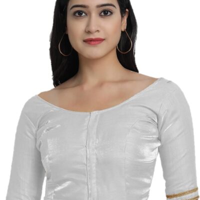 Indian Designer Women'S Readymade Silk And Satin Indian Ethnic Saree Blouse Crop Top Choli For Party Wear