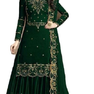 Delisa New Indian/Pakistani Eid Ramzan Special Designer Georgette Sharara/Plazzo Style Salwar Suit for Women 30010
