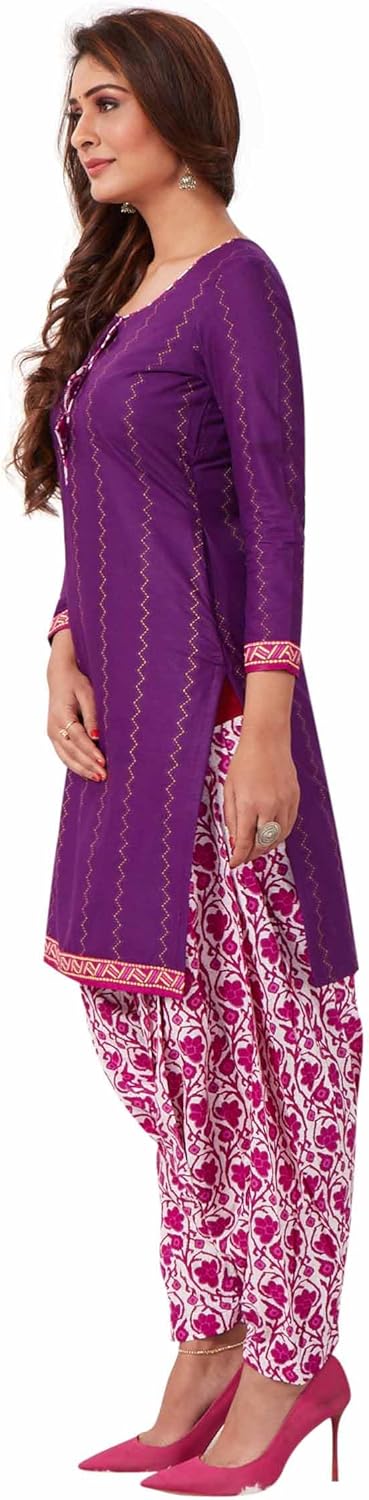 Miraan Cotton Printed Readymade Salwar Suit For Women (BANDCOLOR8033) - Image 3