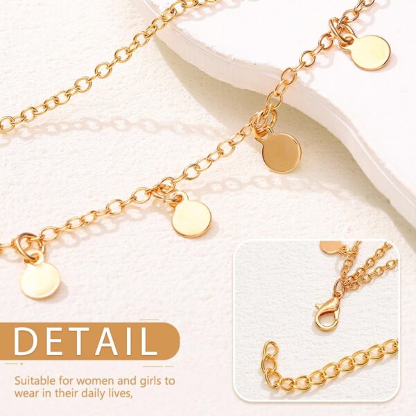 Aukmla Sequin Boho Head Chain Jewelry Headpiece Hair Chains Prom Festival Costume Headband Hair Accessories for Women - Image 4
