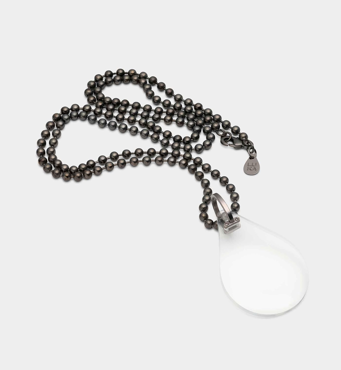 LUKA : Greased Lightnin'. Monocle Necklace with Magnifying Optic Lens. - Image 4