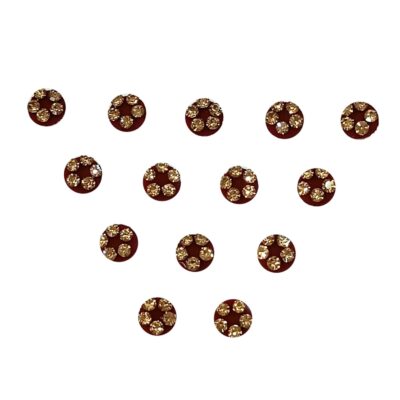 Velvet Kumkum Round Bindis Bindi For Women Indian Daily Use Forehead Bindi Round Dot Tattoo Body Art Sticker
