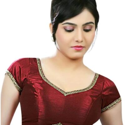 Indian Designer Women's Readymade Silk Indian Ethnic Saree Crop Top Choli Blouse