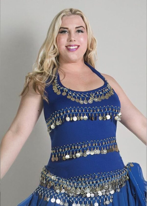 Belly Dance Stretchy Halter Top - TP01 - Image 3