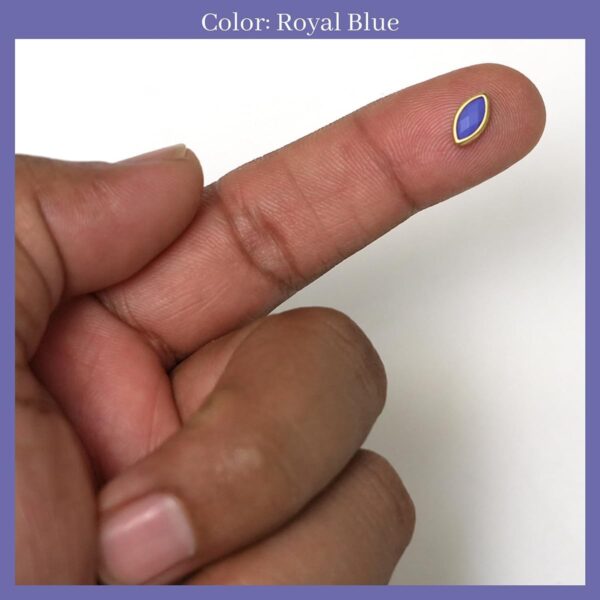 Embroiderymaterial 500 Pcs, 4X8 MM Glue On Jewels Stones for Crafts, Clothes, Jewelry Making, Resin Kundan Stone Gems, Craft Stones for Embellishments, Gemstone Cabochons, DIY Craft Supplies - Image 3