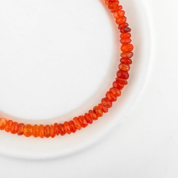 Natural Mexican Fire Opal Gemstone Bolo Bracelet, Healing Crystals, Handmade Women Jewelry, Silver Adjustable Chain, October Birthstone, Gift for Women, 10inch - Image 5