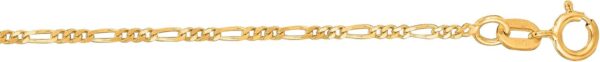 Ritastephens 14k Gold Figaro Dainty Link Foot Chain Anklet Ankle Bracelet 10 Inches - Image 2