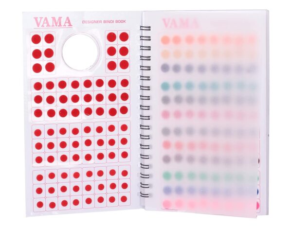 VAMA Premium Velvet Multicolor Forehead Stickers Bindiya Bindis Bollywood Bindi Booklet for Women (Pack of 948 - Bindi Book) - Image 8