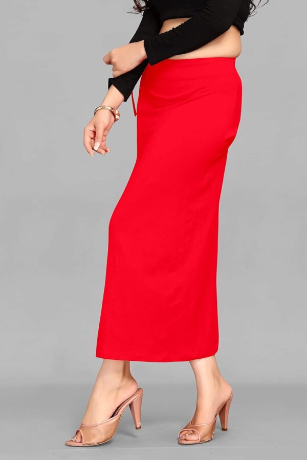 ALYNE Blended Saree Shapewear Petticoat for Women, Women's Blended FullElastic with Drawstring Saree Shapewear - Image 2