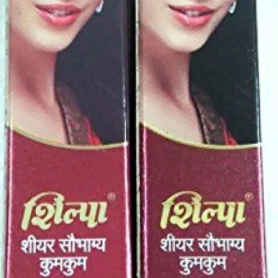 India Traditional 2 Shades - Red & Deep Red Liquid Bindi - Dermatologically Tested by Shilpa Sheer Saubhagya Kumkum
