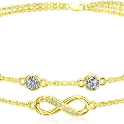 Dorunmo Christmas Gifts Anklet Bracelets For Women 925 Sterling Silver Birthstone/Infinity/Butterfly/Evil Eye/Turtle/Pineapple/Starfish/Heart Anklets Bracelets Jewelry Gifts for Women