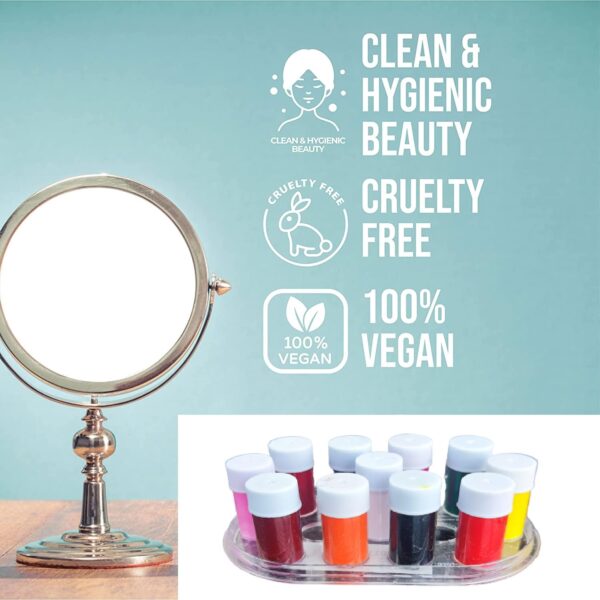 Liquid Kumkum Sindoor for Women & Girls | 11 Colors | 1.5gm each | 100% Skin Friendly | Matte Finish | Suitable for all skin tones | Opaque Coverage | Quick Dry Formula |100% Vegan | Temporary Tattoo - Image 2