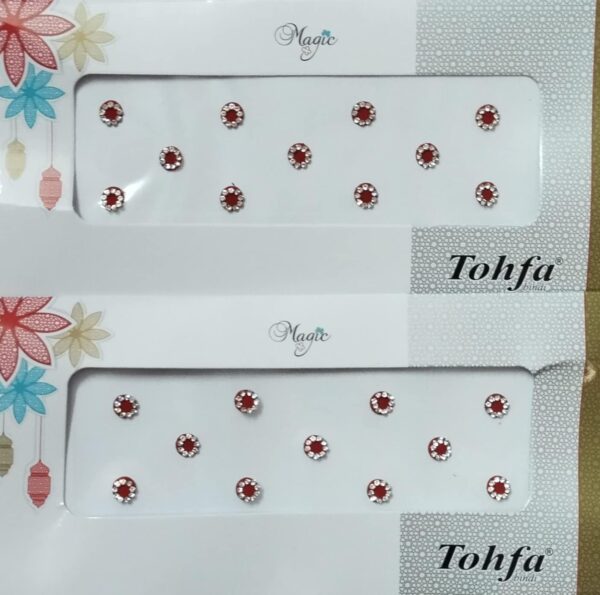 PT'Z Small Size Fancy Red Colour Bindi For WomenSmall Size Fancy (Maroon)
