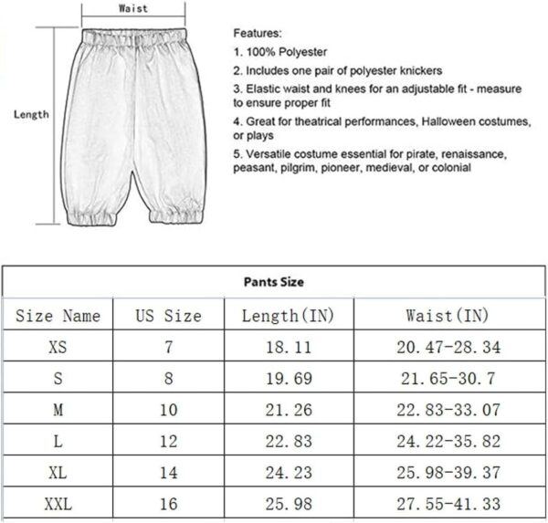 Boys Colonial Costume Set Knicker Pants Shoe Buckles White Socks Accessories for Colonial Style Boys Knicker Pants - Image 3