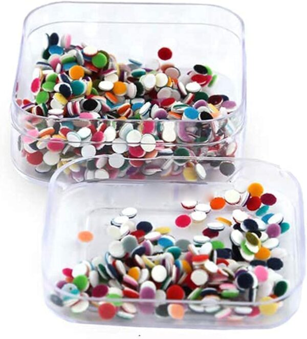 Multi Colors Plain Velvet Dot Bindi Tattoo Stickers Adhesive/Body Jewelry Multi Size Indian Daily Use Forehead Bindi Round Dot.