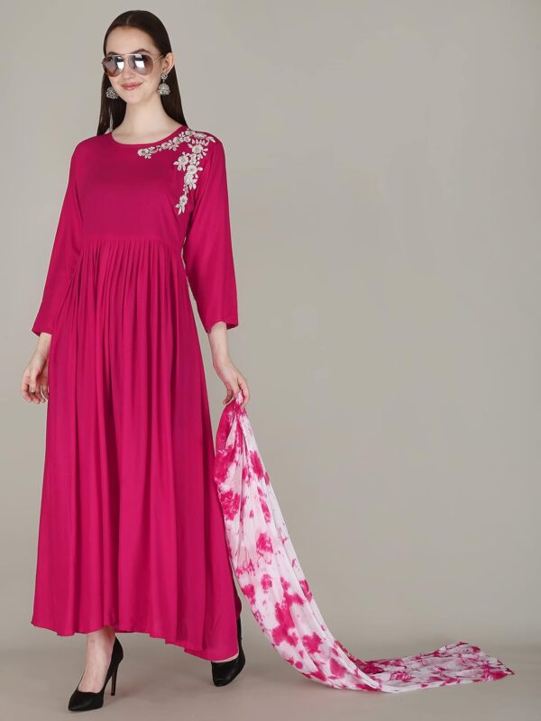 AnjuShree Choice Women Indian Top Cotton Kurti Palazzo pant for women Tunic top - Image 2