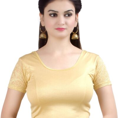 Chandrakala Readymade Blouses for Women Sarees,Stretchable (B102-P)