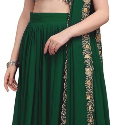STELLACOUTURE indian ready to wear lehenga choli for women flared party night with stitched blouse 8171-U