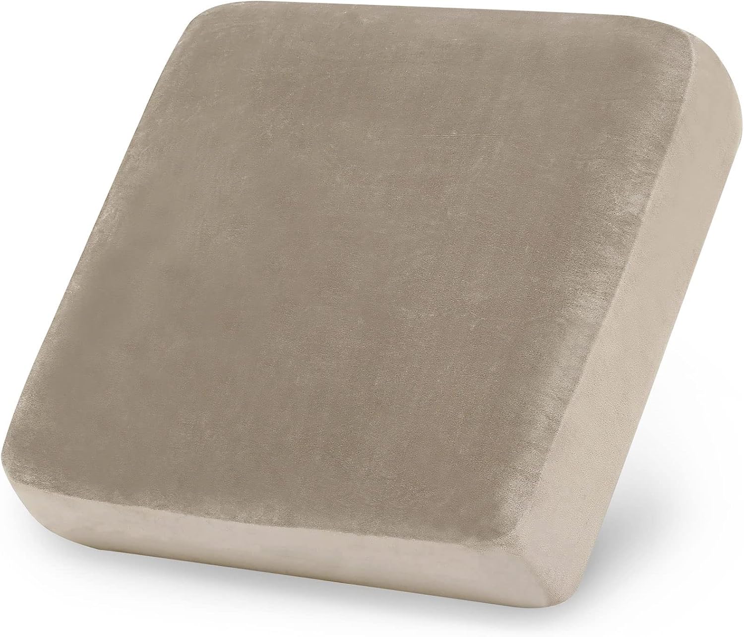 hyha Velvet Couch Cushion Covers, Soft Sofa/Couch Seat Cushion Covers for sectional Sofa, Magic Sofa Covers Washable, Couch Sofa Covers for Cushion Couch(1 Cushion Armchair, Taupe)