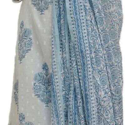 Arayna Women's Cotton Printed Floral Straight Kurta with Palazzo Pants and Dupatta