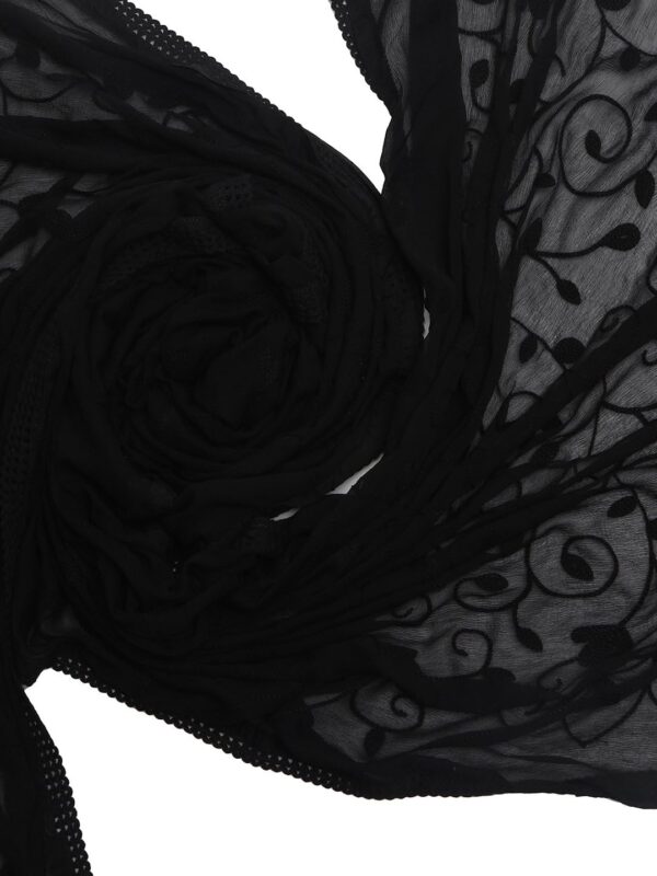 DUPATTA BAZAAR Woman's Embroidered Soft Chiffon Chunni,Dupatta, Stole - Image 3