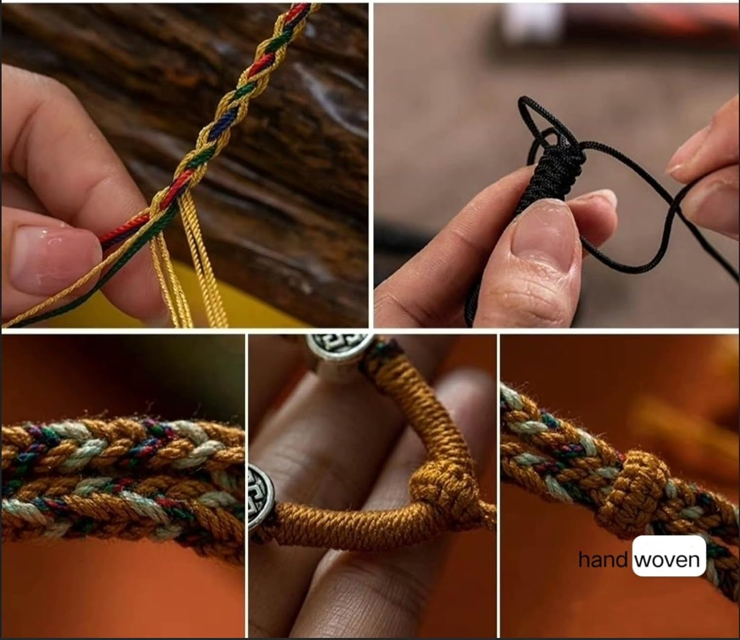 Now All Fengshui Modern Healing Necklace - Get Well Soon Protection Amulet - Adjustable Handmade Lucky Jewelry - Unique Weave Rope for Women & Men (Blue, Extra Large) - Image 7