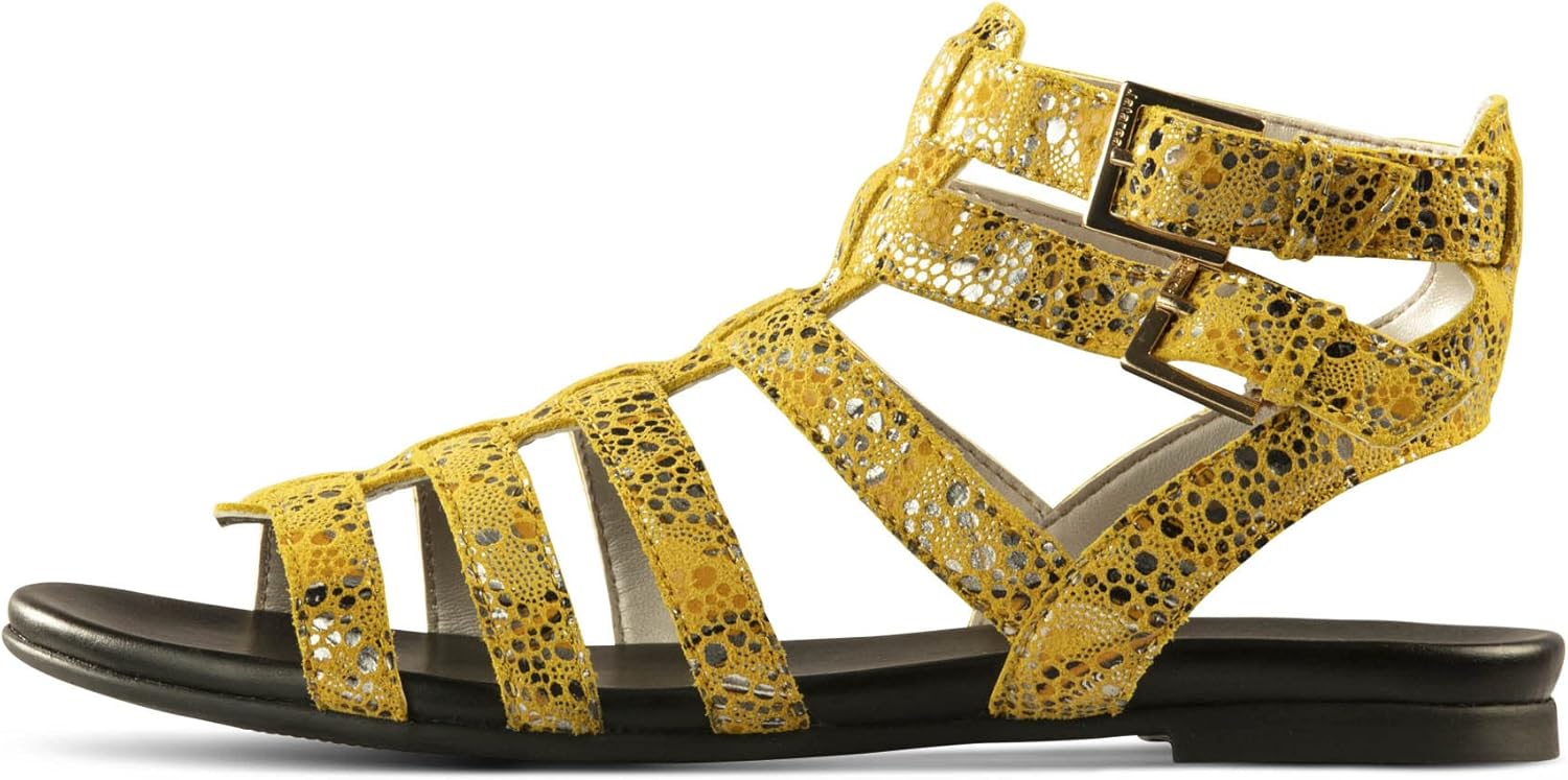 JATAREA Slip-On Flat Gladiator Sandals for Women | Comfortable Ankle Strap Open Toe Cross Strappy Womens Gladiator Sandals Perfect for Dressy Summer - Image 3