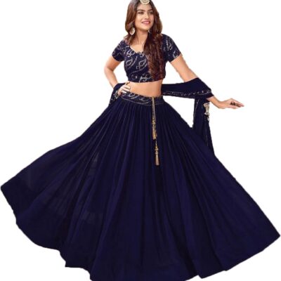 STELLACOUTURE indian ready to wear lehenga choli for women flared party night with stitched blouse 8260-U
