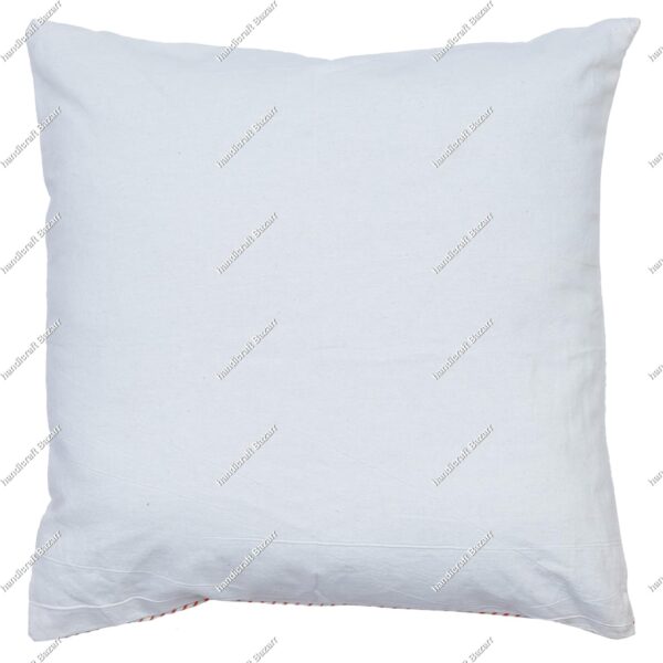 Artful Cotton Handloom Block Printed Cushion Cover Decorative Pillow Sham 16x16 Inch Square Chair Pad Farmhouse Decor (1), HB-BPCC1-0010 - Image 4