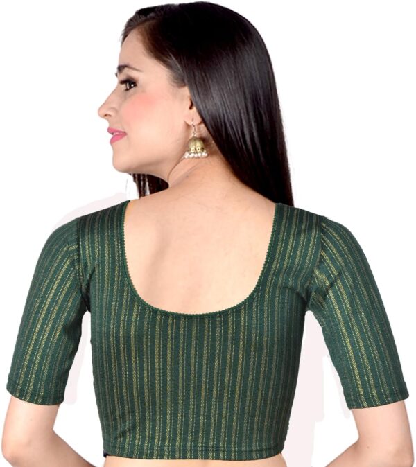 Chandrakala Readymade Blouses for Women Sarees,Stretchable, (B212-P) - Image 3