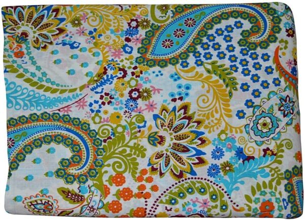 5 Yard Indian Print Cotton Fabric by Yard, Natural Dyes Sanganeri Indian Cotton Fabric Hand Block Printed Handmade Cotton Fabric - Image 3