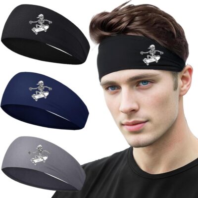 Headbands for Men Women 3pcs Sweat Bands Headbands Men Sweatbands Women