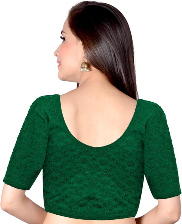 Chandrakala Readymade Blouses for Women Sarees,Stretchable(B202-P) - Image 3