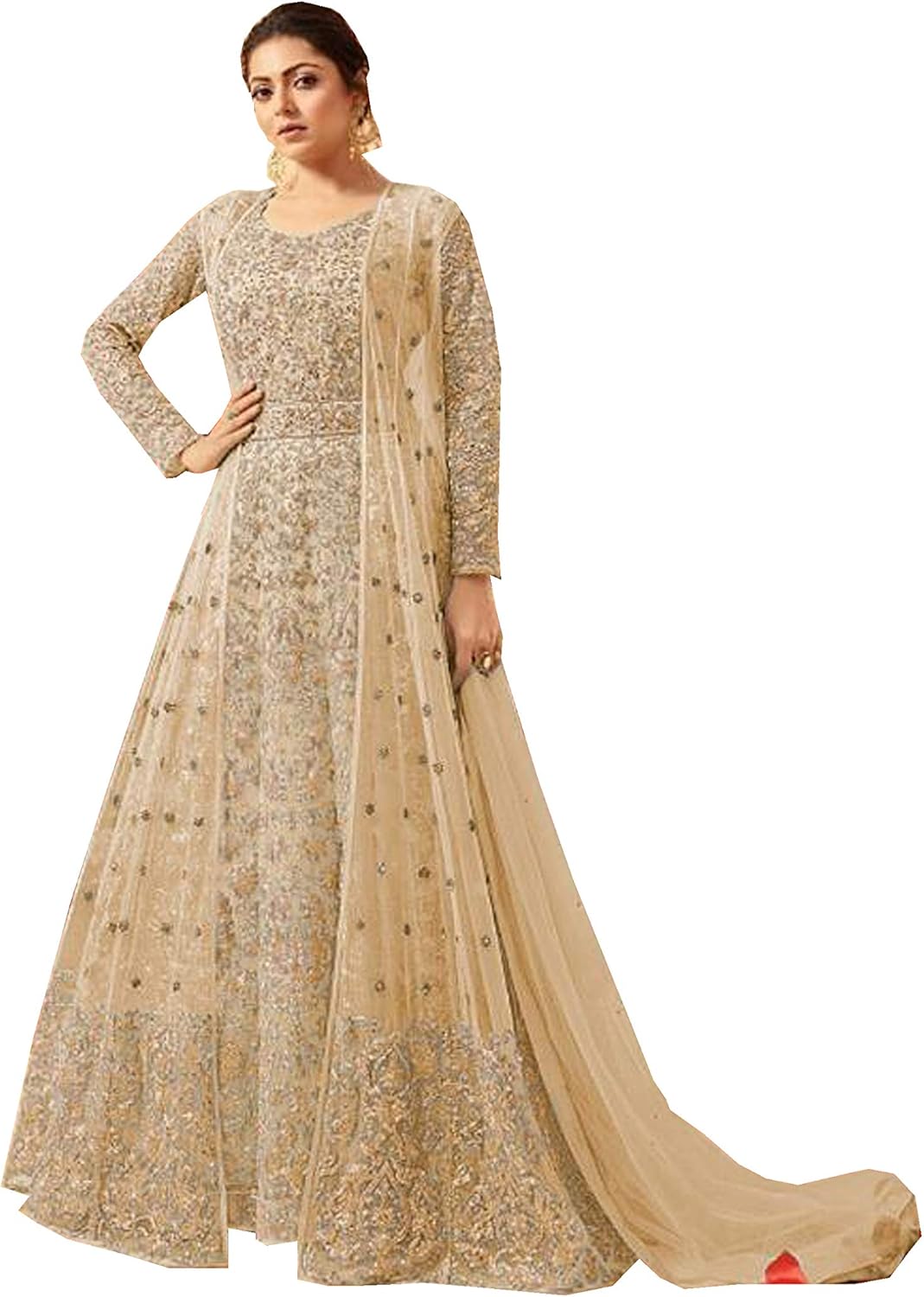 Delisa Indian/Pakistani Bollywood Party Wear Long Anarkali Gown for Womens LT NNew
