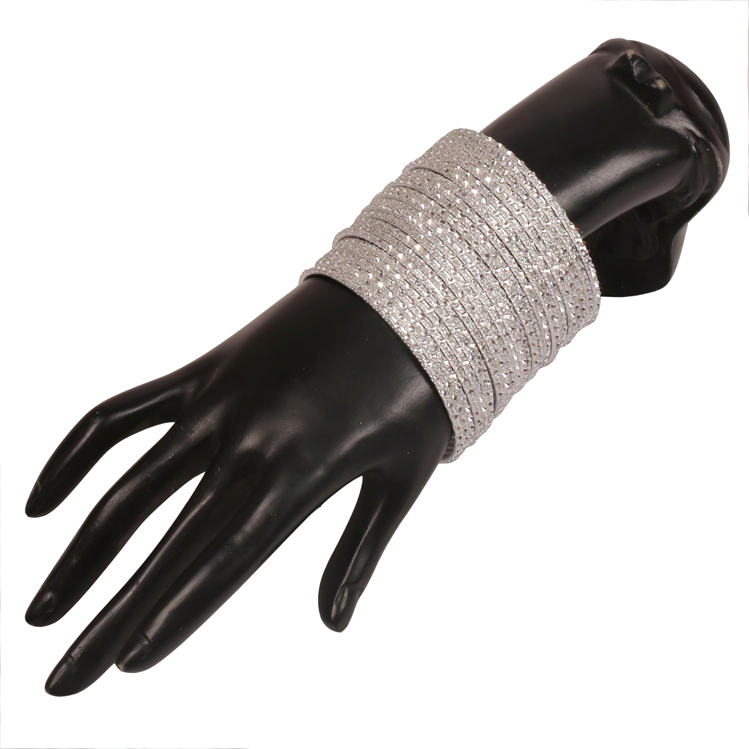 Touchstone Indian Bollywood Gorgeous Handcrafted Hand Saw Peeled Pattern Designer Jewelry Bracelets Bangle in Gold or Copper or Silver Tones for Women. - Image 2