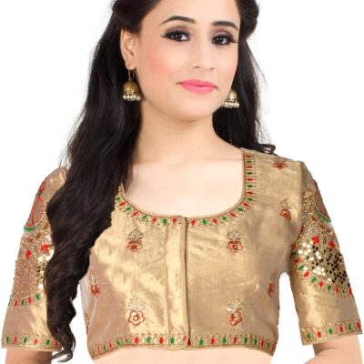 Chandrakala Embroidered Blouses for Women sarees,Readymade, (B195)