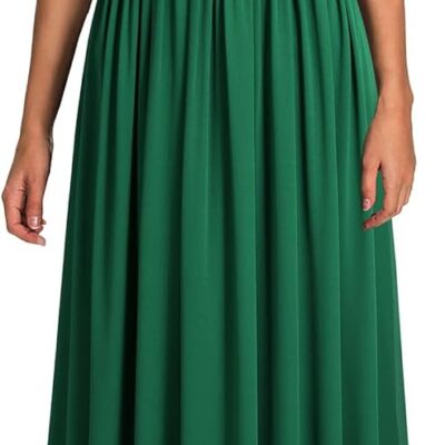 MISSMAY Women's Vintage Floral Lace V Neck Evening Bridesmaid Formal Long Dress