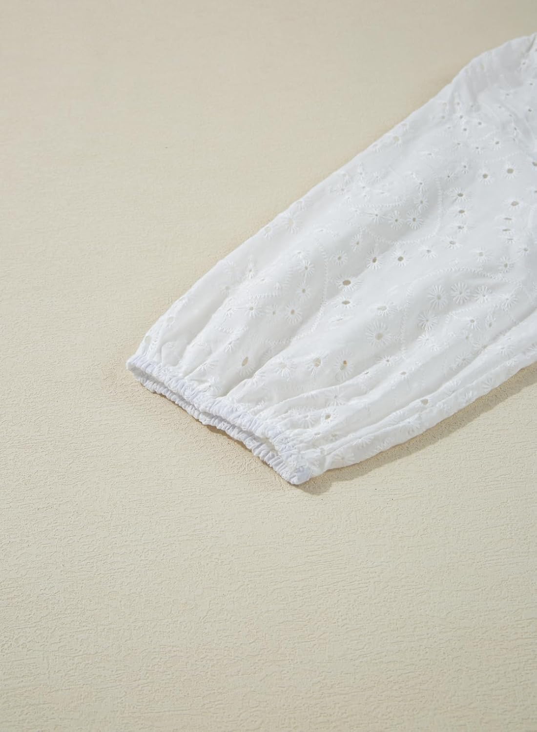 Dokotoo Womens Tops V Neck Dressy Casual Embroidered Blouses Waffle Knit 3/4 Sleeve Shirts - Image 4