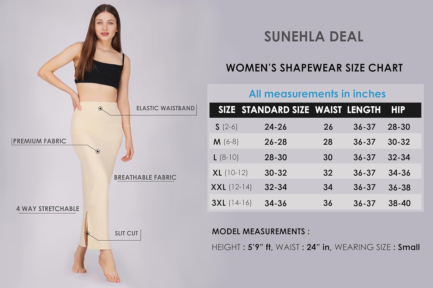 Saree Shapewear Petticoat for Women, Cotton Blended,Petticoat,Skirts for Women,Shape Wear (SDL186) - Image 8