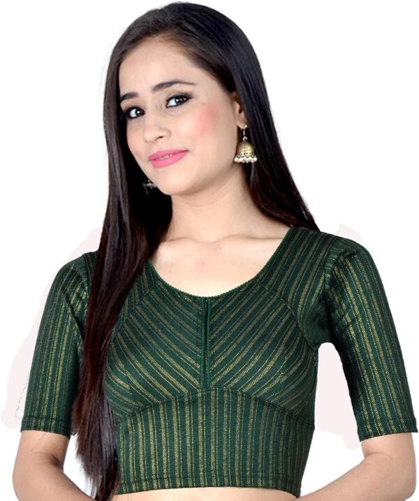 Chandrakala Readymade Blouses for Women Sarees,Stretchable, (B212-P)