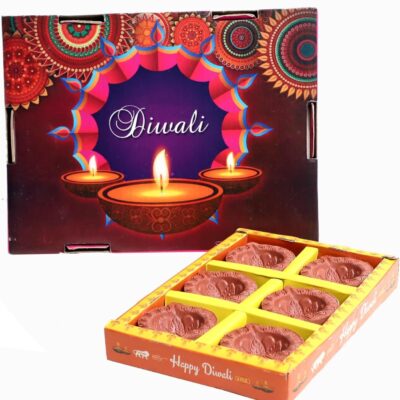 AVADOR® Handmade Clay Diya for Diwali and Dussehra Pooja (Plain Diya D12, 6)