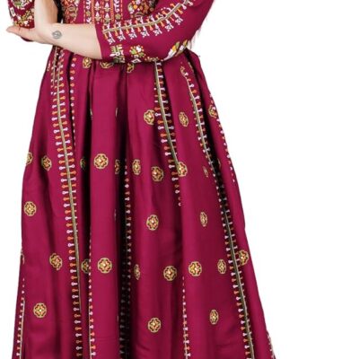 Sophia-Art Rayon Floral Print Only Kurti Dress for Women and Girls Elegant Indian Ethnic Wear Traditional Weeding outfits