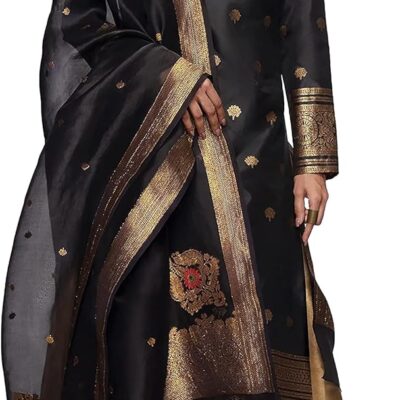 Elina fashion Indian Kurti for Womens With Palazzo & Dupatta | Ethnic Art Silk Readymade Kurtis Stitched Kurta For Women