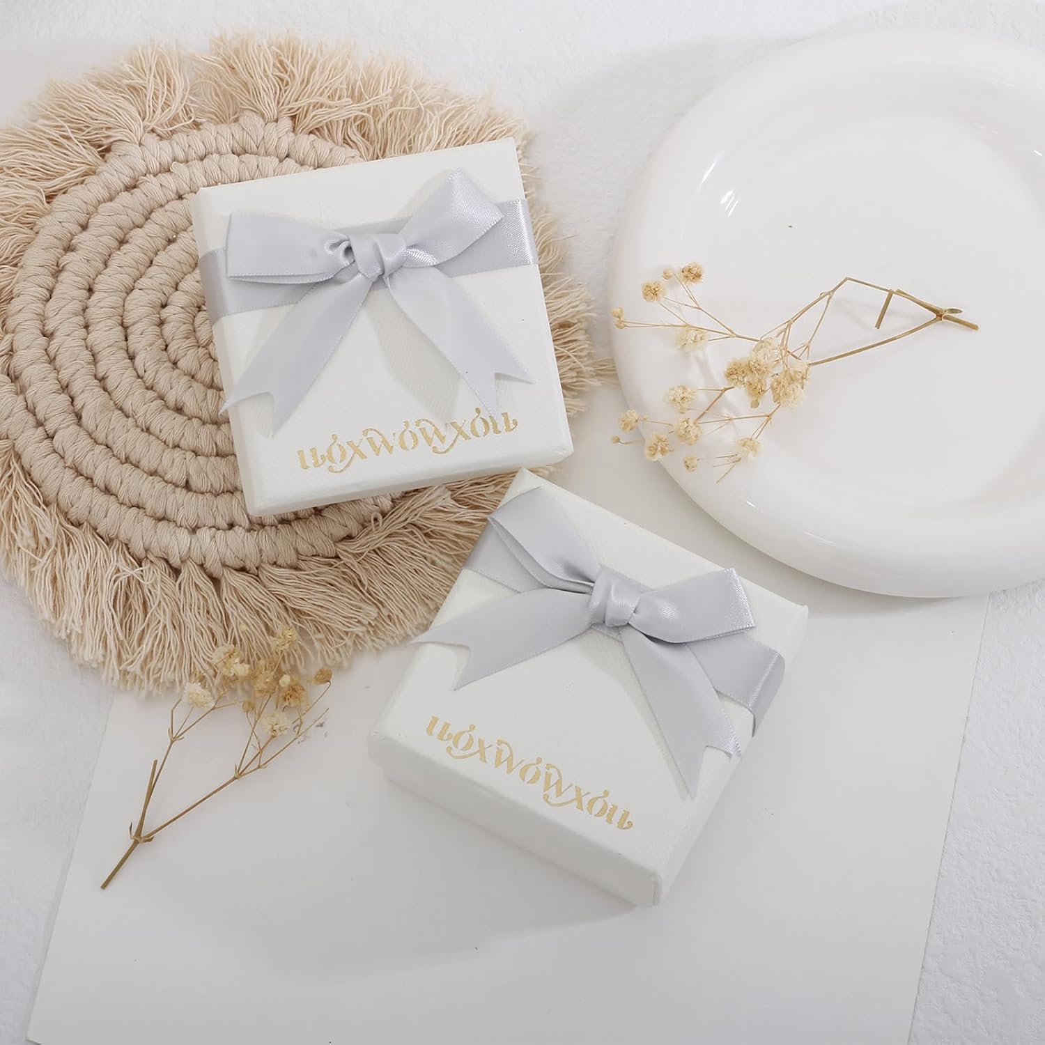 Handmade Pressed Flower Necklace - Birth Flower Necklace - October Flower Language - Elegant & noble - Great Gift for Women - Gold - 18” - Image 6