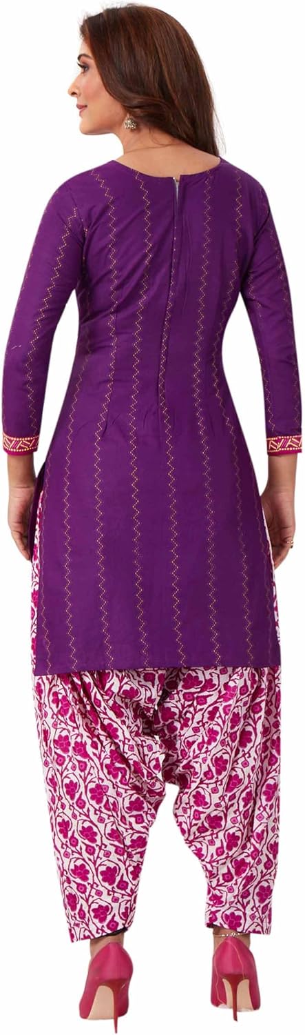 Miraan Cotton Printed Readymade Salwar Suit For Women (BANDCOLOR8033) - Image 2